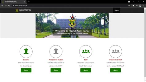 knust student portal|Registration .